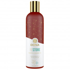   DONA Restore - Peppermint & Eucalyptus Essential Massage Oil (120 )