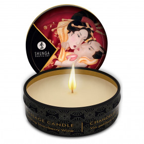   Shunga MINI MASSAGE CANDLE - Sparkling Strawberry Wine (30 )