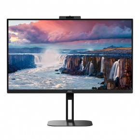   TFT 27 AOC Q27V5CW/BK,QHD, IPS,75, 1 , HDMI, DP, USB-C, USB-hub, HAS, Pivot, webcam, (Q27V5CW/BK)