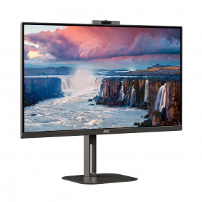   TFT 27 AOC Q27V5CW/BK,QHD, IPS,75, 1 , HDMI, DP, USB-C, USB-hub, HAS, Pivot, webcam, (Q27V5CW/BK) 3