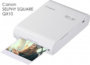  Canon SELPHY Square QX10 (White) (4108C010)