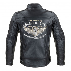     W-TEC Black Heart Wings Leather Jacket - /4XL (22846-4XL) 4