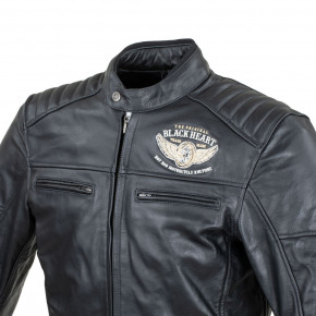     W-TEC Black Heart Wings Leather Jacket - /4XL (22846-4XL) 10