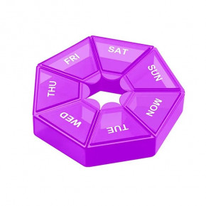  Semi 7Days Mini Pill Box  Purple