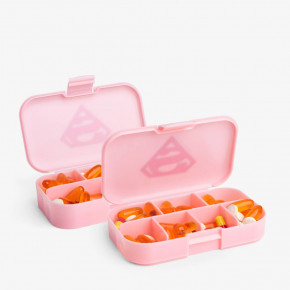  SmartShake Pill Box Organizer 2-Pack  Super Girl 3