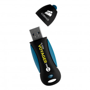  USB 3.0 128GB Corsair Flash Voyager water-resistant R190/W60MB/s Black/Blue (CMFVY3A-128GB) 4