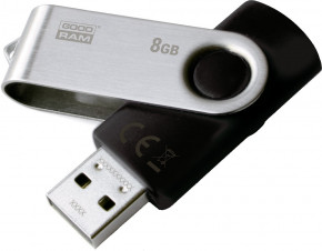 USB Flash Goodram UTS-2 Twister USB 2.0 8Gb Black #I/S