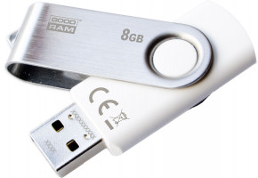 USB Flash Goodram UTS-2 Twister USB 2.0 8Gb White #I/S