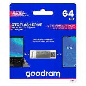  GoodRAM 64GB USB 3.2 ODA3 Metal, Retail (ODA3-0640S0R11) 6