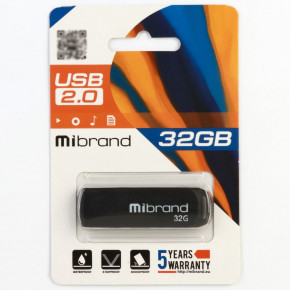 - Mibrand USB2.0 32GB Black (MI2.0/MI32P4B) 3