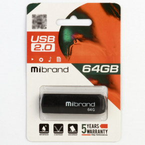 - Mibrand USB2.0  64GB Black (MI2.0/MI64P4B) 3