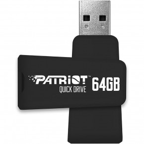 - Patriot USB3.1 Color Quickdrives 64GB Black (PSF64GQDBK3USB)