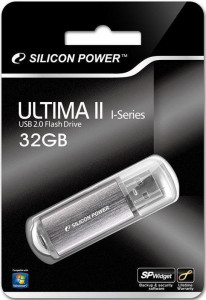 USB Flash Silicon Power Ultima II I-series 32Gb Silver #I/S 4