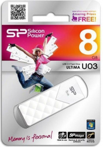 USB Flash Silicon Power Ultima U03 8Gb White #I/S 3