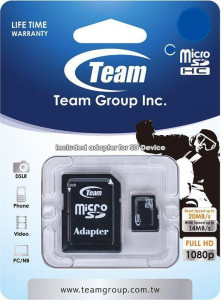   Team microSDHC class10 SD adapter 16Gb #I/S 3