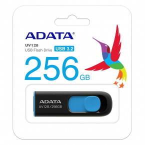 - A-DATA UV128 USB 3.2 Gen 1 (USB 3.0) 256GB Black/Blue (AUV128-256G-RBE) 5