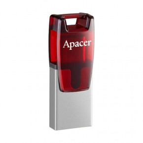  USB3.1 Type-C 64GB Apacer AH180 Red (AP64GAH180R-1) 3