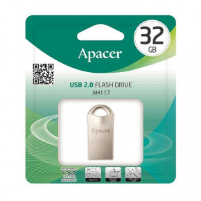  USB 2.0 32GB Apacer AH117 Silver (AP32GAH117S-1)