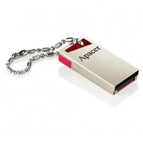  Apacer USB2.0 AH112 64GB Silver-Red (AP64GAH112R-1) 3