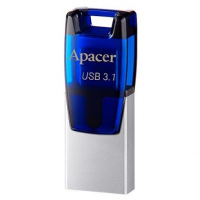 USB   Apacer 64GB AH179 Blue USB 3.1 OTG (AP64GAH179U-1) (WY36dnd-210309) 3