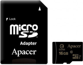   Apacer microSDHC/SDXC class 10 UHS-1 SD adapter 16Gb #I/S