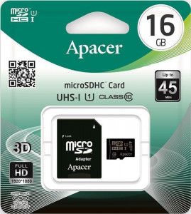   Apacer microSDHC/SDXC class 10 UHS-1 SD adapter 16Gb #I/S 3