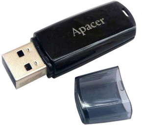 USB Flash Apacer AH322 USB 2.0 32GB Black #I/S 3