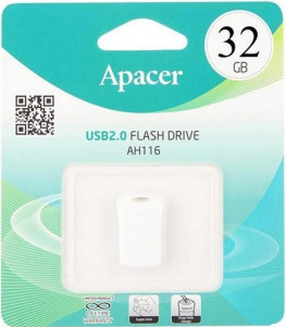 USB Flash Apacer AH116 32GB White #I/S 3