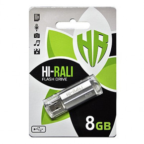 Flash USB 2.0 8GB Hi-Rali Corsair Series Silver (HI-8GBCORSL)