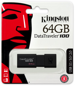  USB Kingston DT100 G3 64Gb USB 3.0 3