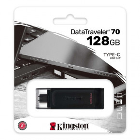  USB 3.2 128GB Type-C Kingston DataTraveler 70 Black (DT70/128GB) 3