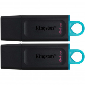  Kingston 64GB USB 3.2 Gen1 DataTraveler Exodia 2 Pack, Black/Teal,  Retail (DTX/64GB-2P#) 5