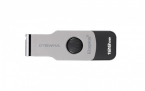  USB 3.1 128GB Kingston DataTraveler Swivl Black (DTSWIVL/128GB)