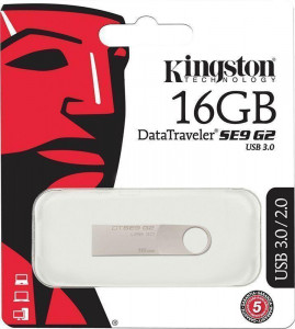 USB Flash Kingston DataTraveler SE9 G2 USB 3.0 16Gb Silver #I/S 3