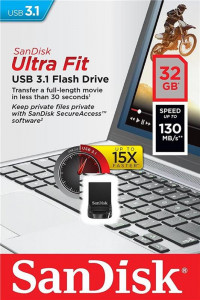  USB 3.1 32GB SanDisk Ultra Fit Black (SDCZ430-032G-G46) 3