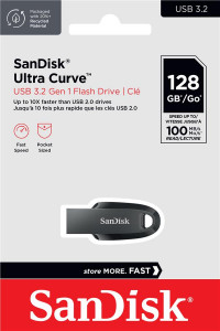  Sandisk 128GB USB 3.2 Ultra Curve Black (SDCZ550-128G-G46) 4