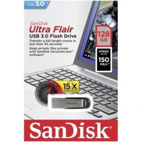 USB   SANDISK 128GB Flair USB 3.0 (SDCZ73-128G-G46) (WY36dnd-128972)