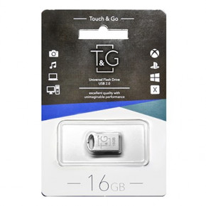  USB 16GB T&G 105 Metal Series Silver (TG105-16G)