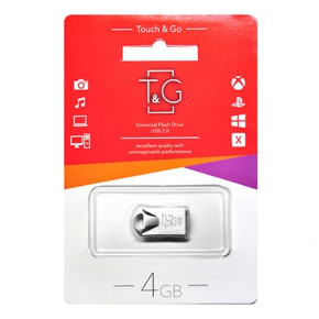  USB 4GB T&G 106 Metal Series Silver (TG106-4G)