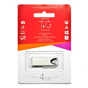  USB 4GB T&G 117 Metal Series Silver (TG117SL-4G)