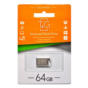   USB 64GB T&G 105 Metal Series Silver (TG105-64G) (0)