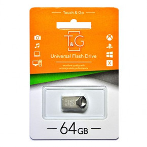  USB 64GB T&G 106 Metal Series Silver (TG106-64G)