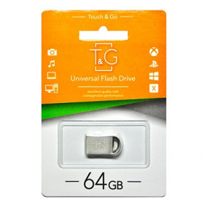 - 64GB T&G 107 Metal Series Silver (TG107-64G)