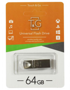 - 64GB T&G 117 Metal Series Silver (TG117SL-64G)