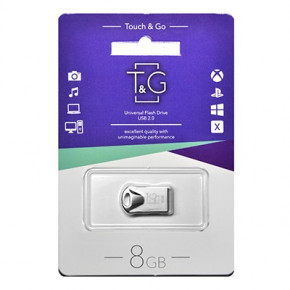  USB 8GB T&G 106 Metal Series Silver (TG106-8G)