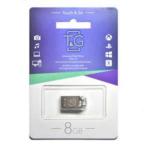   USB 8GB T&G 110 Metal Series Silver (TG110-8G) (0)