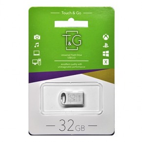  USB 2.0 32GB T&G 105 Metal Series Silver (TG105-32G)