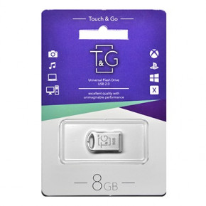  USB 2.0 8GB T&G 105 Metal Series Silver (TG105-8G)