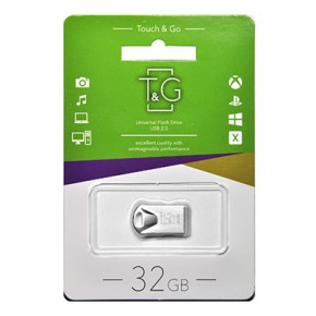  USB 2.0 32GB T&G 106 Metal Series Silver (TG106-32G) 3