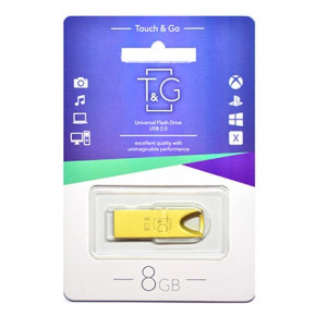  USB 2.0 8GB T&G 117 Metal Series Gold (TG117GD-8G) 3